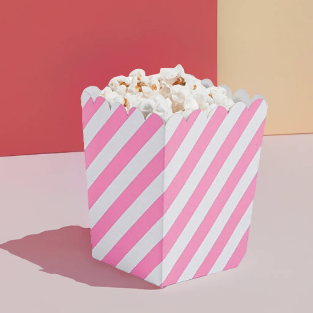 thumbnail image 2 of LaVenty 12-Pack Pink Popcorn Boxes - Let's Go Party Treat Bags For Birthday & Bridal Shower 2 of 14